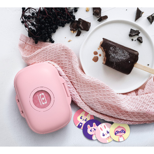 Дитячий бокс для снеків Monbento Gram Pink Blush - 4