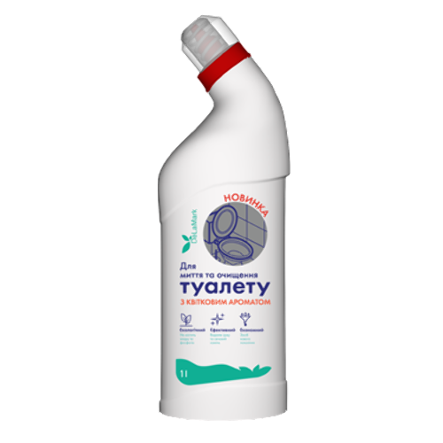 Засіб для миття туалету DeLaMark з квітковим ароматом 1 л - 1