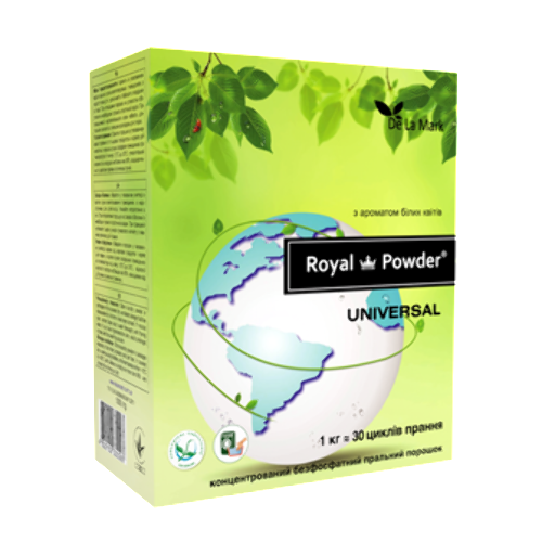 Пральний порошок Royal Powder Universal з ароматом квітів 1 кг - 1