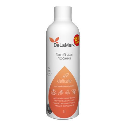Рідина для прання Royal Powder Delicate, 1 л - 1