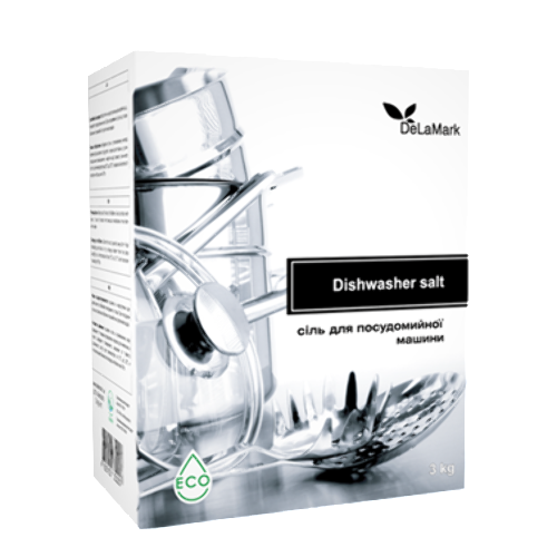 Сіль для посудомийної машини DeLaMark 3 кг - 1